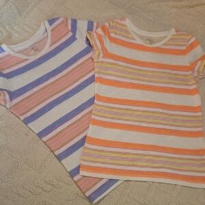 Cherokee Girls' Short Sleeve Stripe Tee Bundle Sz 10/12